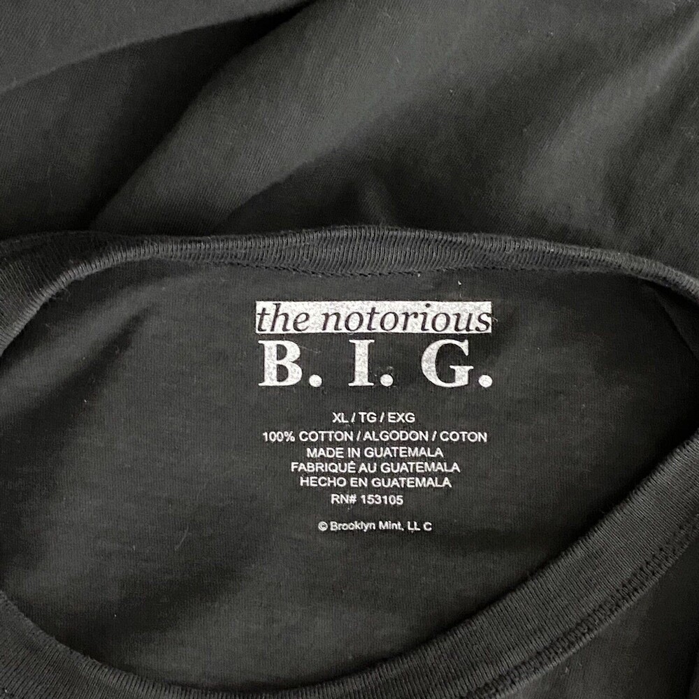 Notorious BIG Men's T Shirt XL Biggie Smalls Hip-Hop Single Stitch - Picture 4 of 4